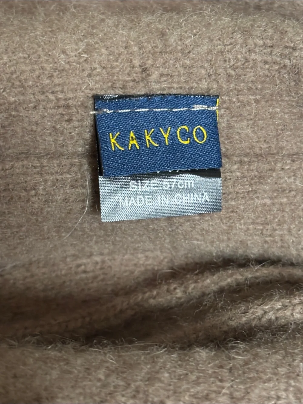 Vintage Kakyko Cozy 100% Wool Bucket Hat in Camel